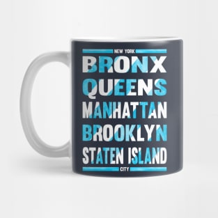 Boroughs of new york Mug